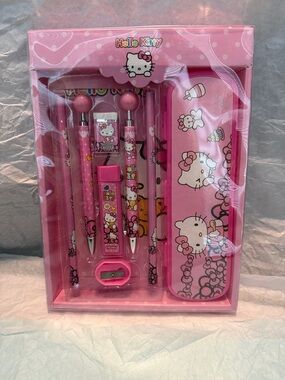 Hello Kitty Pink Kids Stationery Gift Set
